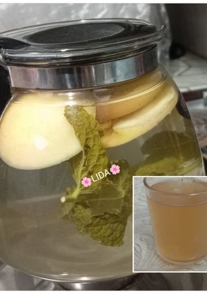 عکسی از دستور دمنوش سیب و نعناع