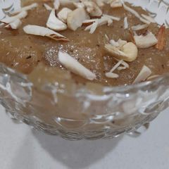Semolina halwa A picture of Semolina halwa.