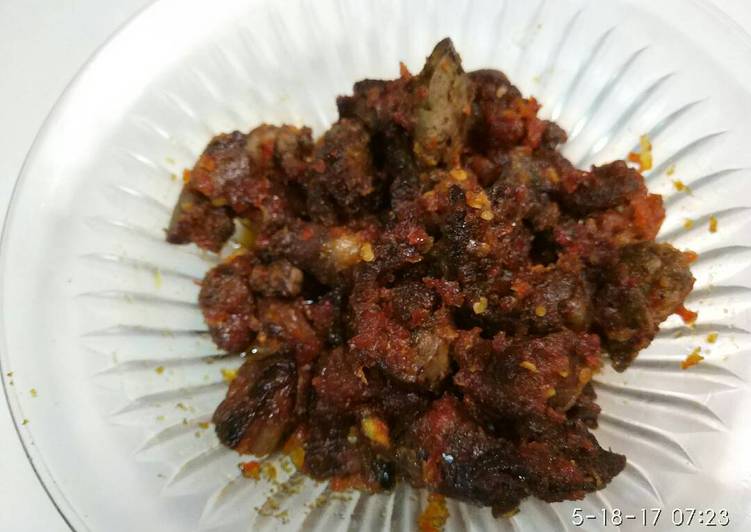 Bagaimana memasak Ati rempela pedas manis yang Sempurna