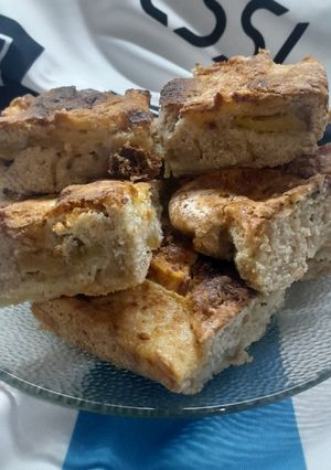 Una foto de ​Falso Crumble Mundialista 🇦🇷de Manzana, Harina Integral y Maicena 🍎