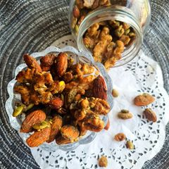 Zatar Spiced Nuts A picture of Zatar Spiced Nuts.