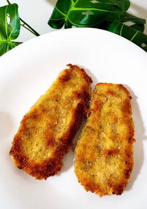 Una foto de Milanesas de Berenjena