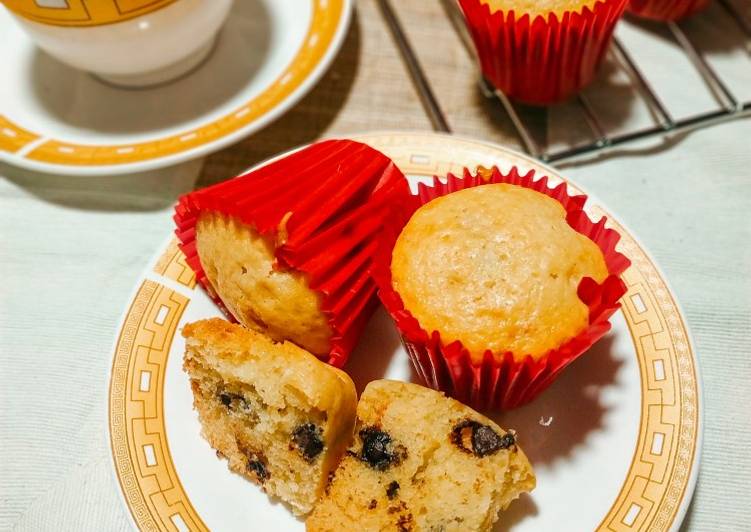 Cara Gampang Menyiapkan Vanilla Chocochips Muffin, Sempurna