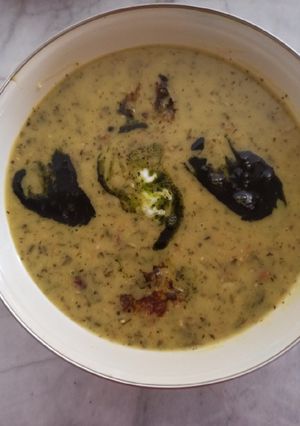 عکسی از دستور آش گندم با چاشنی دوغ