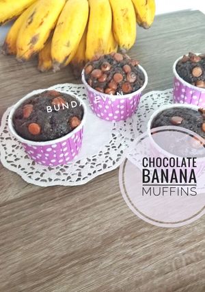 Foto resep Chocolate Banana Muffins