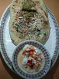 Sprouts moong & paneer kulcha