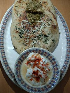 A picture of Sprouts moong & paneer kulcha.