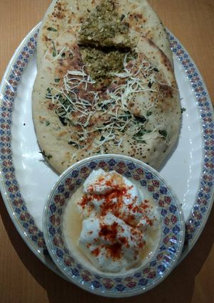 A picture of Sprouts moong & paneer kulcha.