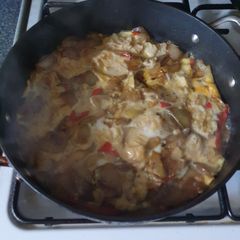 A picture of Spicy savoury Banana Omelette.