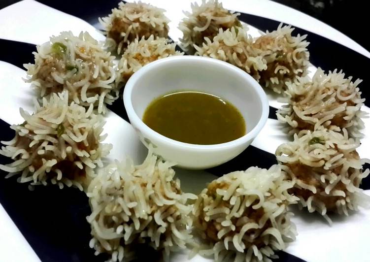 Soya granules rice flower dumplings