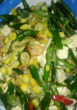 Foto resep Oseng campur udang