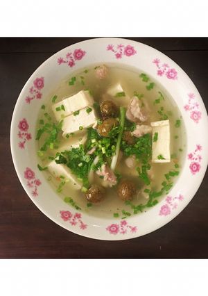 Hình của món Canh sấu thịt nạc.