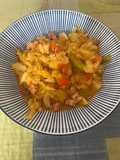 Repollo con calabacín en Thermomix