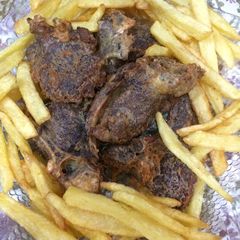 Fried mutton chops A picture of Fried mutton chops.