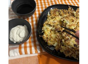 Foto di Pajeon (Pancake coreani salati con cavolo e scalogno) 🥕🧅🥞 🇰🇷