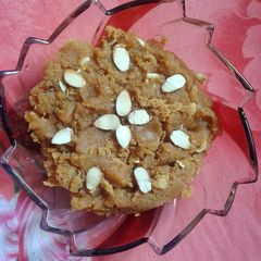 Moong daal ka halwa A picture of Moong daal ka halwa.