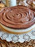 Cheescake fredda vaniglia e cioccolato