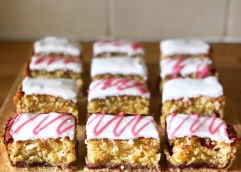 Update, Cooking Recipe Cherry  Coconut Bakewell Slice Delicious Perfect