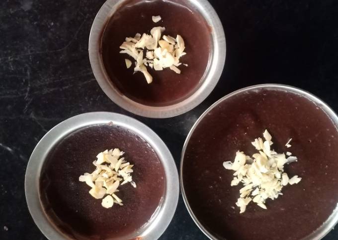 Creamy chocolate pudding