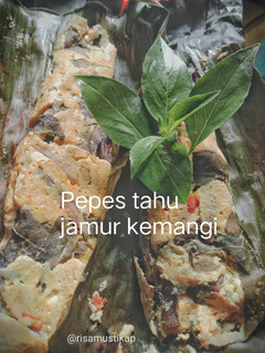 Foto resep Pepes tahu jamur kemangi