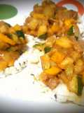 Zucchini en salsa agria