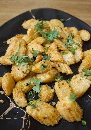 A picture of Baby corn stir fry.