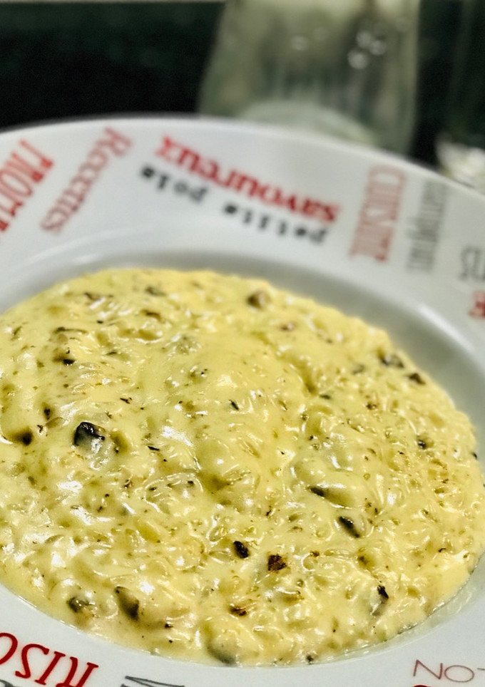 Una foto de Risotto de champiñones