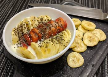 Fast Cooking Methods Banana Strawberry Yogurt Delicious Steady