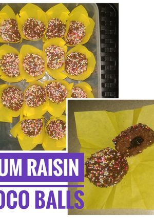 Foto resep Rhum Raisin Choco Balls