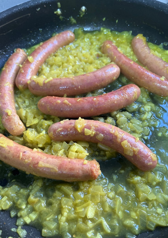 Una foto de Salchichas al curry