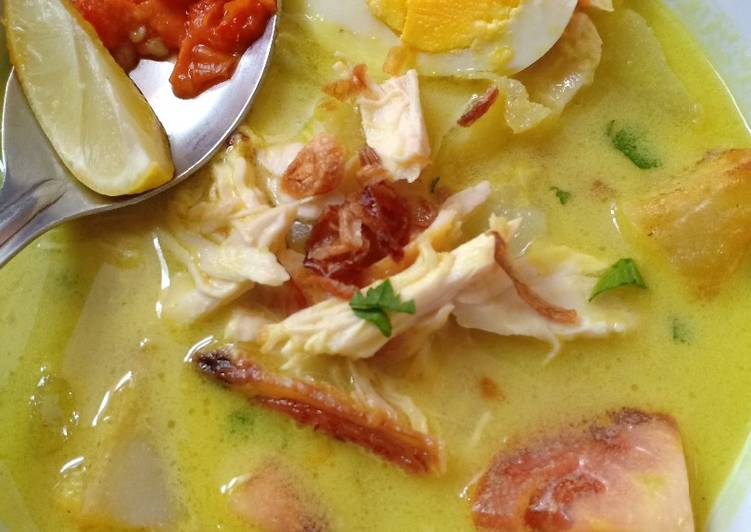 Resep Soto ayam kuah santan yang Enak Banget