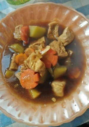 Foto resep Tahu Kentang Goreng Sayur Kecap