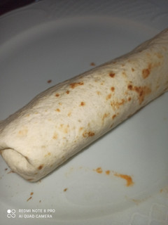 Una foto de Fajitas de hummus de pimiento rojo y lomo