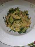 Spaghetti con zucchine e noci