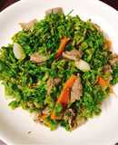 Hoa thiên lí xào thịt bò