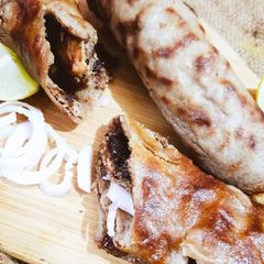 A picture of Paratha roll without kneading dough.
