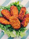Nuggets di ceci ai peperoni rossi