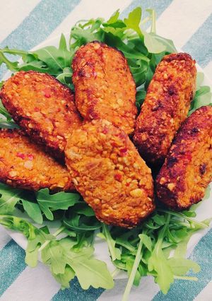 Foto di Nuggets di ceci ai peperoni rossi