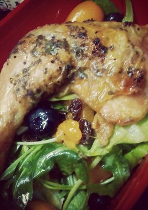 Gambar Ayam Bakar & Salad