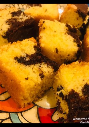 A picture of Whosaynas Marble Cake.