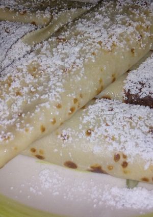 Una foto de Panqueques receta de la casa
