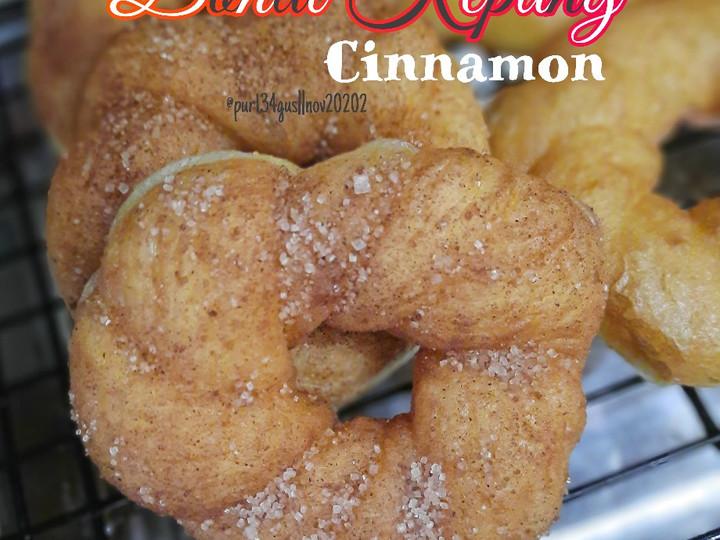 Resep Donat Kepang Cinnamon Anti Gagal