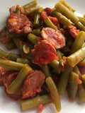 Judías verdes con chorizo, en sólo 10’ de olla exprés