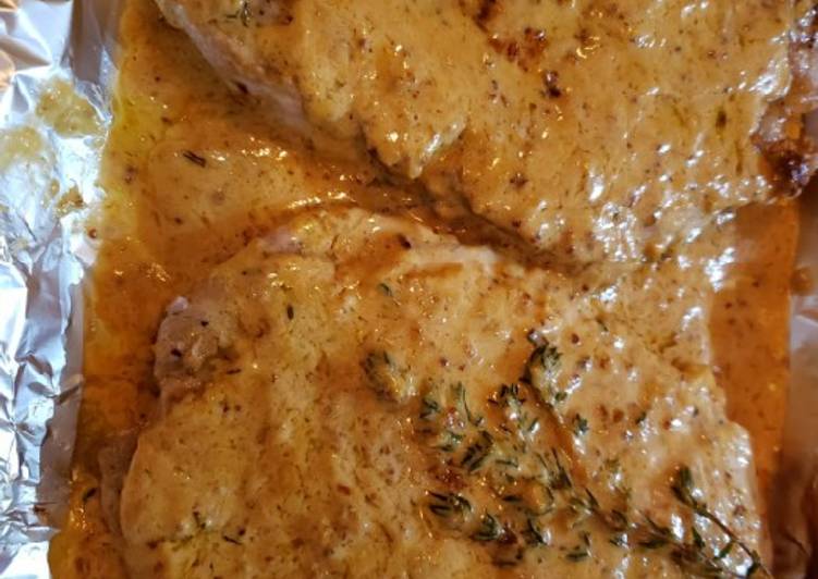 Recipe of Super Quick Homemade Dijon pork chop