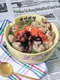 Sup Bakso Lohua Ayam/Daging sapi Bakso Rambutan Devina Hermawan