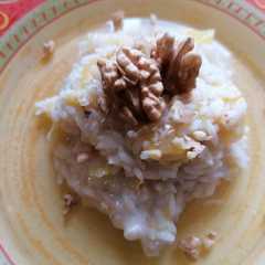 Foto di Risotto con zucca, gorgonzola e noci