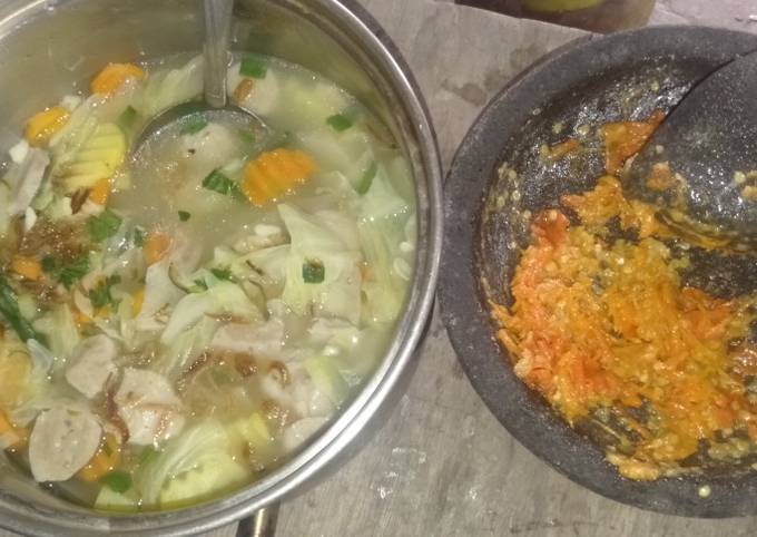 Sayur Sop & Sambel Sederhana