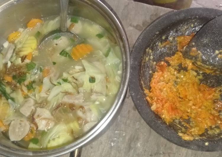 Resep Sayur Sop &amp; Sambel Sederhana, Bikin Ngiler