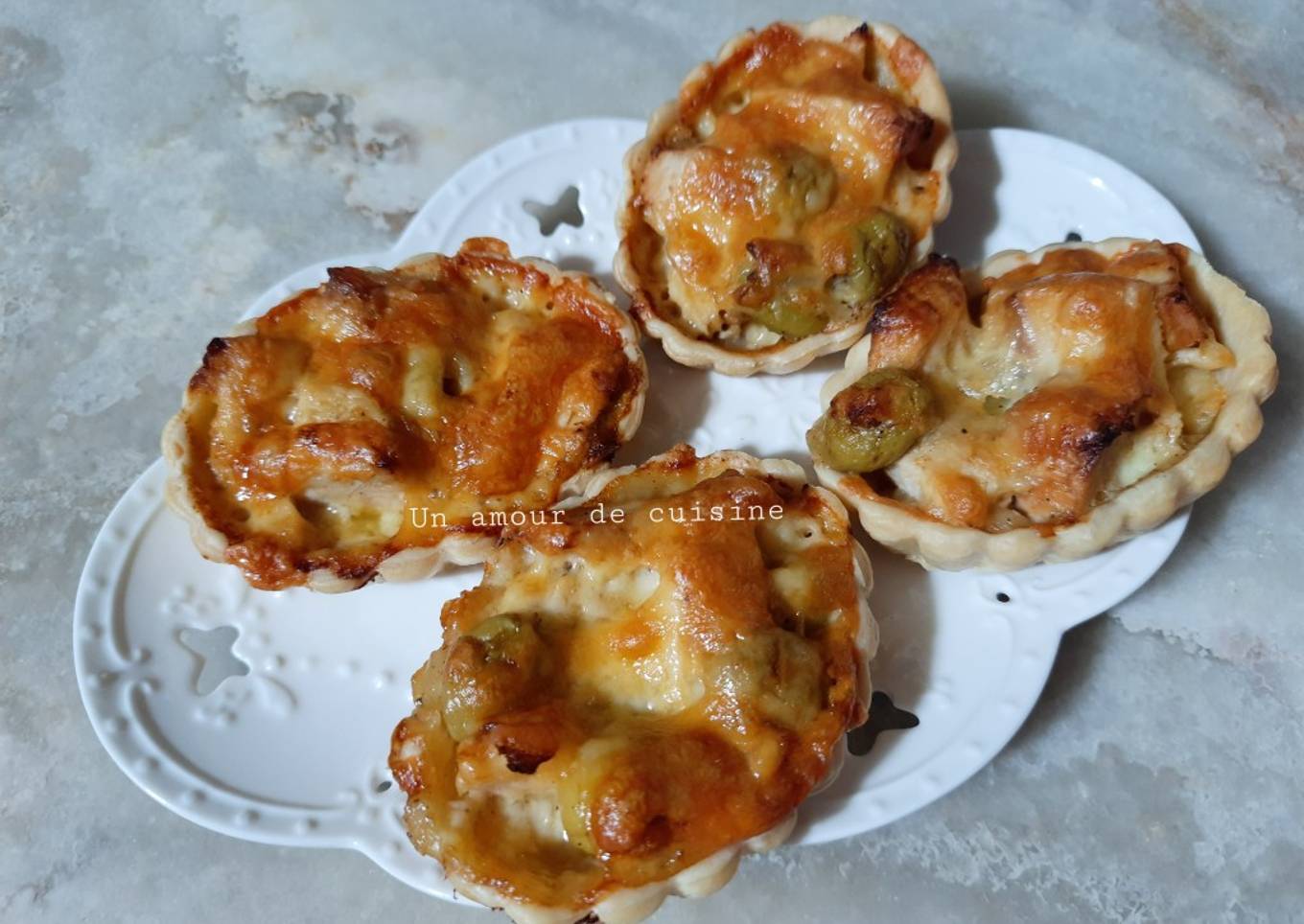 Mini quiches au poulet 🍴