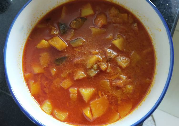 Potato - Brinjal Curry